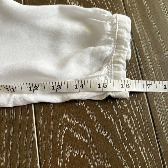 Spense White Bib Style Button Down Top - Picture 11 of 15